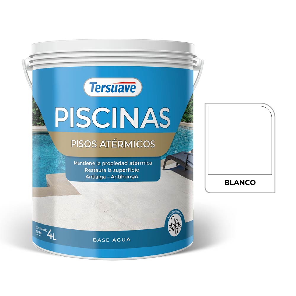 Piso Bordes Atermico Blanco Tersuave 4 L