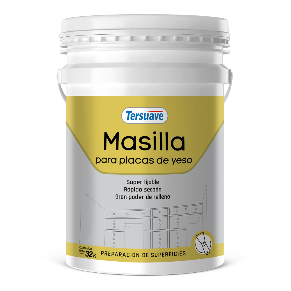 Masilla Para Placas de Yeso 32 Kg Tersuave