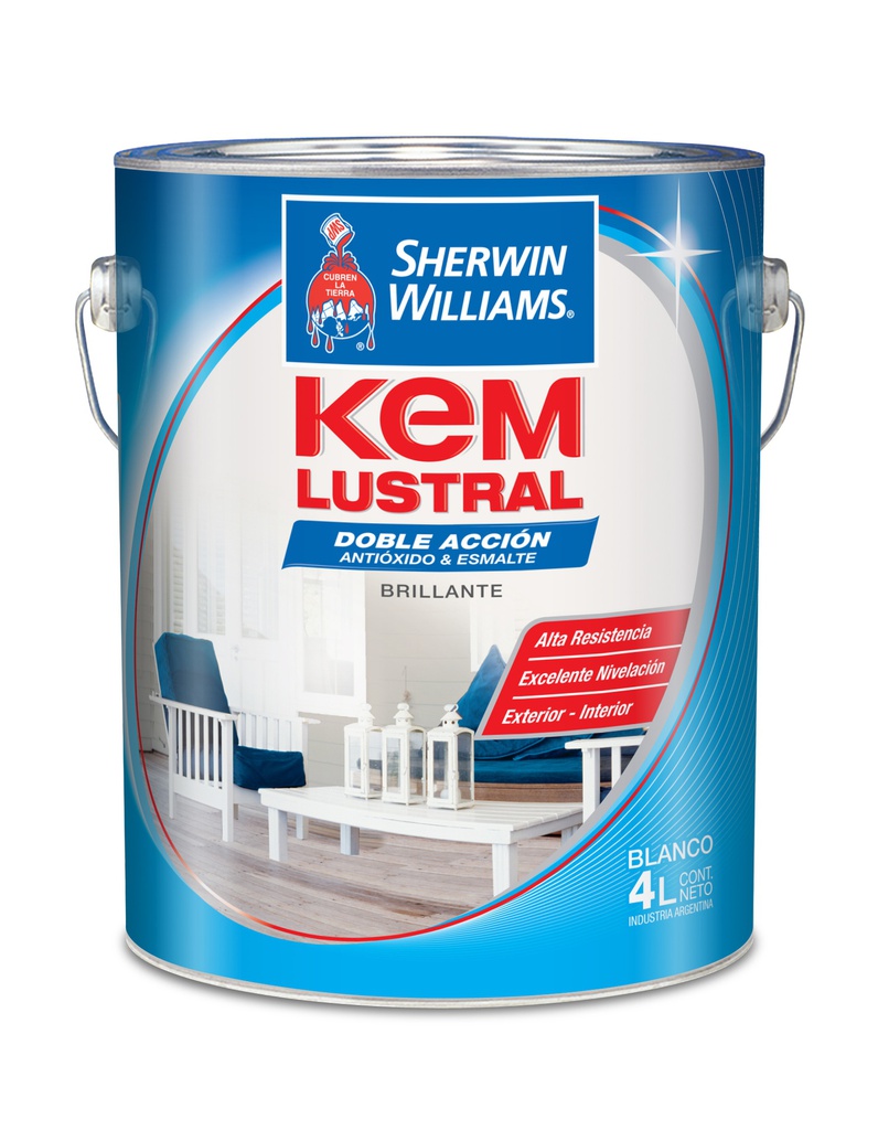 Sintetico Brillante Doble Acción Kem Lustral Negro 4 L