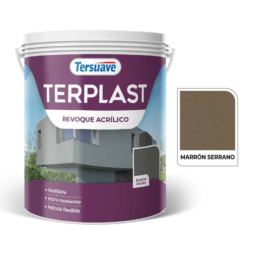 Terplast Revoque Acrilico Marron Serrano 5 KG