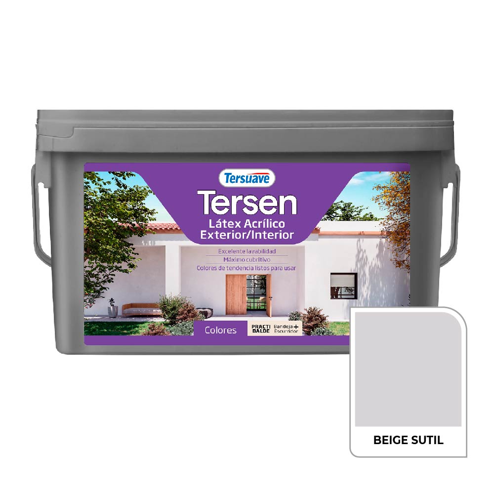 Latex Exterior-Interior Tersen Beige Sutil 4 L