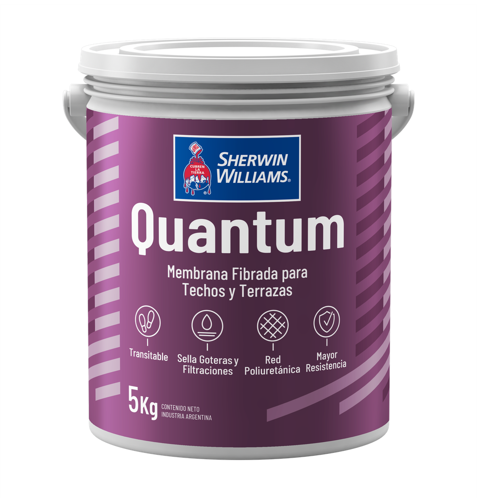 Membrana Liquida Fibrada Quantum Rojo Teja 5 KG