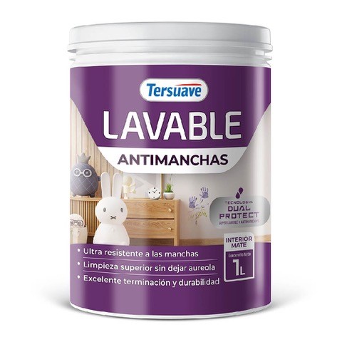 Lavable Antimanchas Interior Tersuave Blanco Mate 1 L