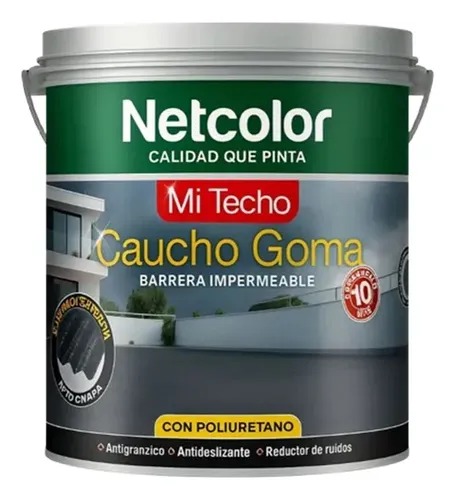 Membrana Caucho Goma Netcolor Blanco Nevado Imp. 20 KG
