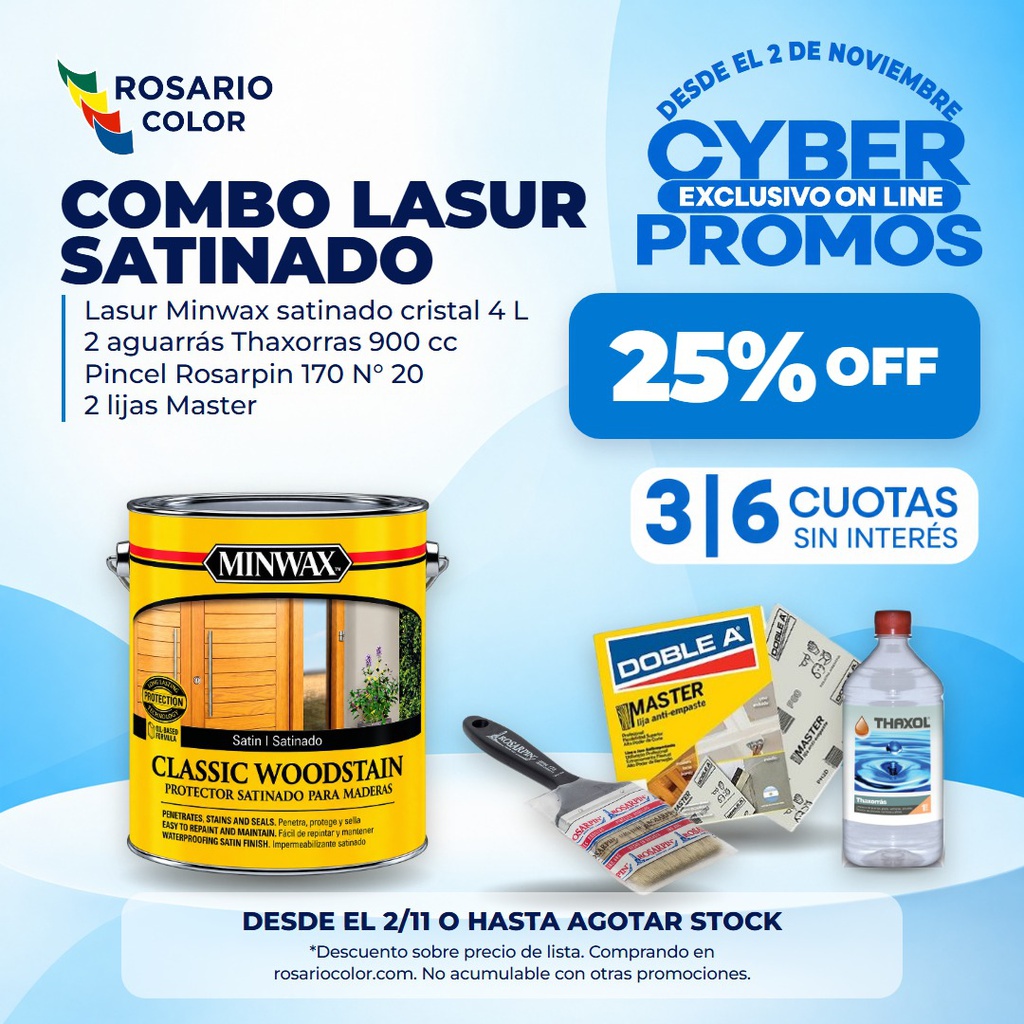 Combo Impregnante Minwax Satinado Sherwin Williams
