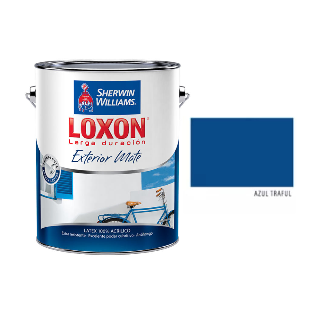 Loxon Latex Exterior Azul Traful 4 L