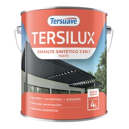 [7798018382395] Sintetico Mate Tersuave Negro 4 L