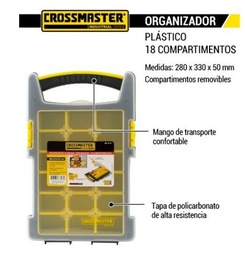 [9931072] Organizador Plástico Crossmaster 18 Compartimientos
