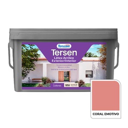 [9377] Latex Exterior-Interior Tersen Coral Emotivo 4 L